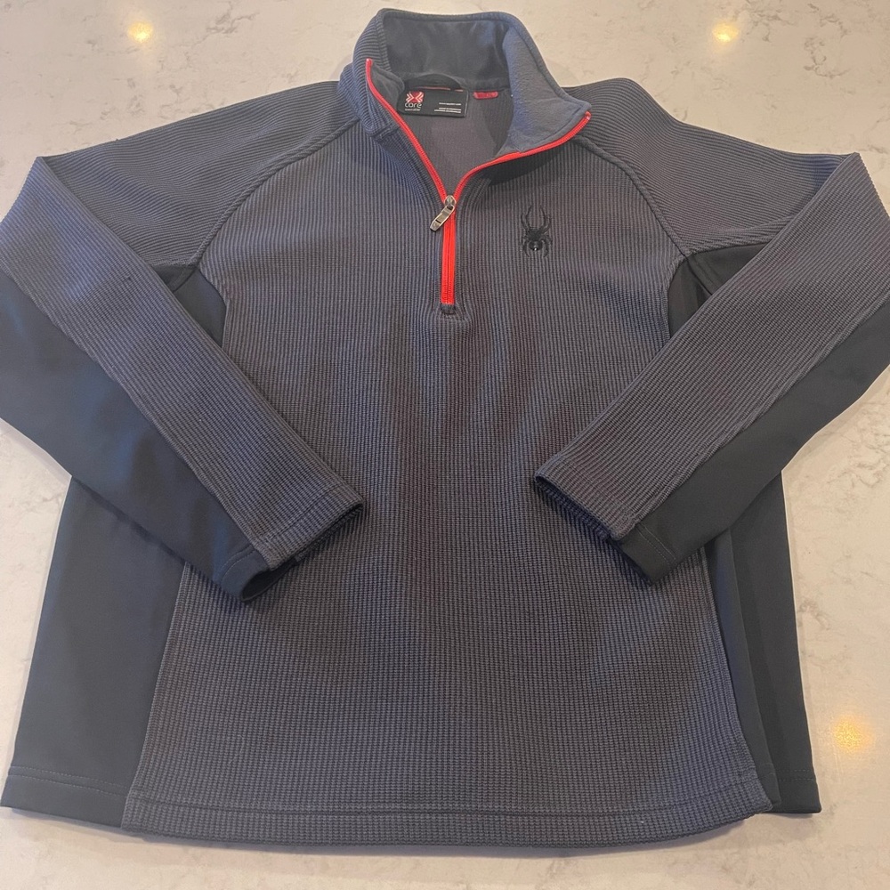 Spyder Core sweater.  Large. Grey/black